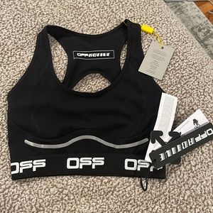 Off white sports bra